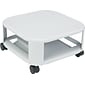 Martin Yale Metal Mobile Printer Stand with Swivel Wheels, White (MAT24050)