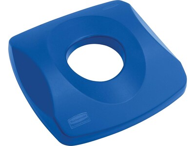 Rubbermaid Untouchable Polypropylene Bottles and Cans Lid, 23 Gal., Blue (FG269100BLUE)