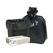 Berry Global Classic 16 Gallon Industrial Trash Bag, 24 x 33, Low Density, 0.6mil, Black, 500 Bags