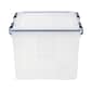 Iris WeatherPro 46 Qt. Latch Lid Storage Bin, Clear, Each (110455)