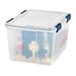 Iris WeatherPro 46 Qt. Latch Lid Storage Bin, Clear, Each (110455)