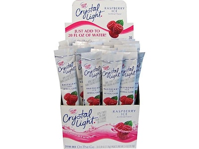 Crystal Light On-The-Go Raspberry Ice Drink Mix, 08 oz., 30/Box (GEN00798)