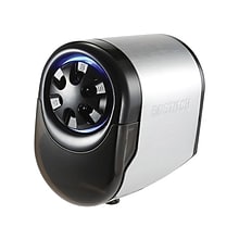 Bostitch QuietSharp Glow Classroom Electric Pencil Sharpener, Black/Silver (EPS11HC)