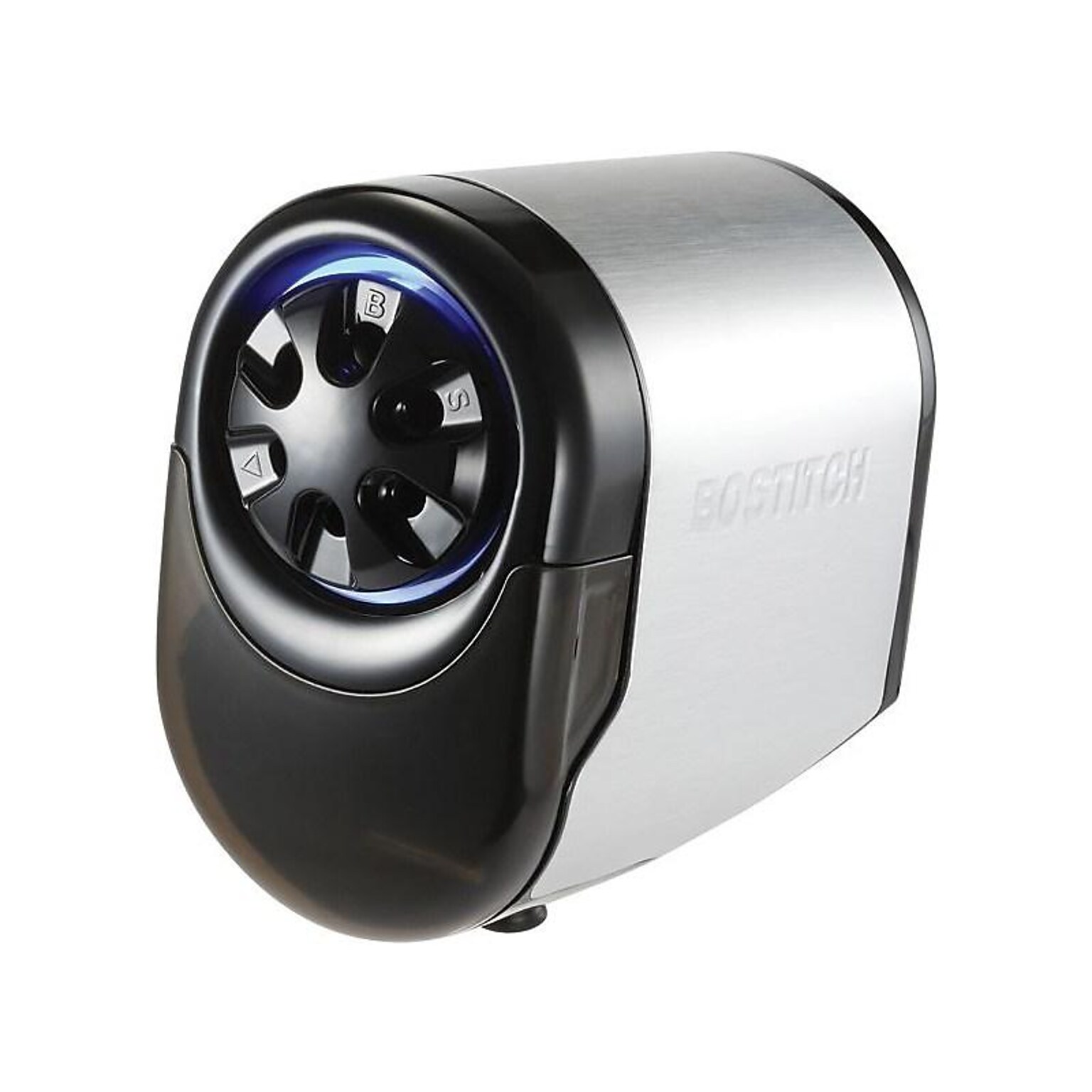 Bostitch QuietSharp Glow Classroom Electric Pencil Sharpener, Black/Silver (EPS11HC)