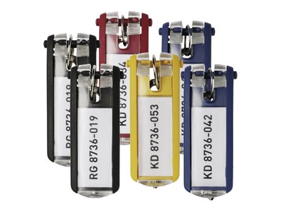 DURABLE Key Tags, Assorted Colors, 24/Pack (194900)