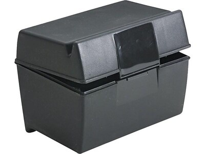 Oxford Index Card File Box, 300-Card Capacity, Black (01351)