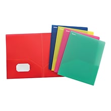 Oxford 2-Pocket Presentation Folders, Assorted Colors, 25/Box (OXF 99810)