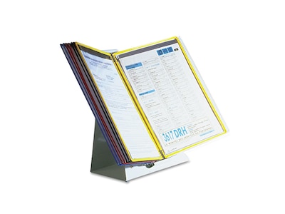 Tarifold Desktop Document Holder, 8.5 x 11, Multicolor, PVC (D291)