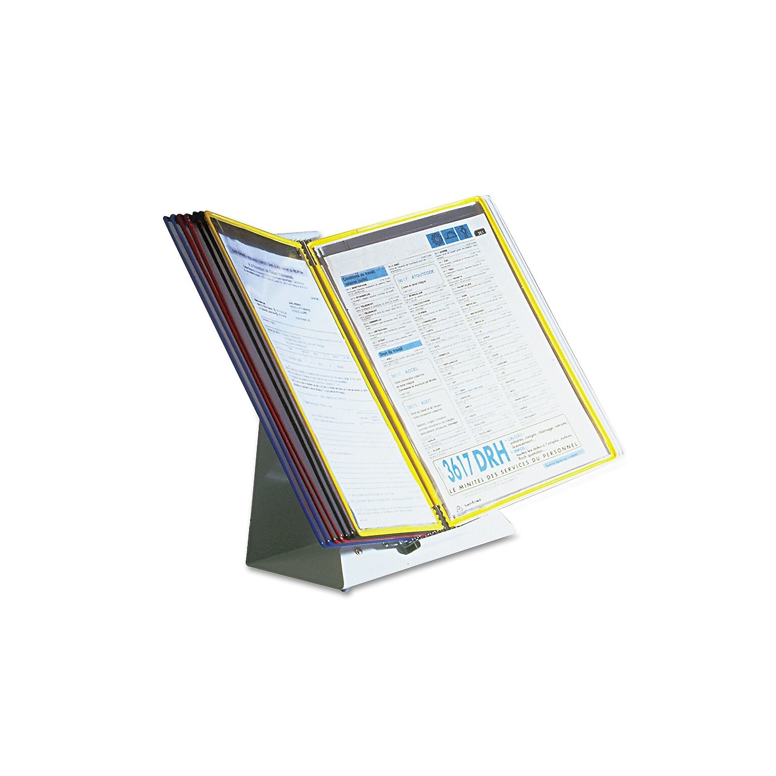 Tarifold Document Holder, 8.5 x 11, Table Top, Multicolored, PVC (TFID291)