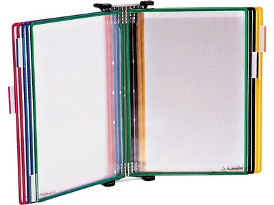 Tarifold Wall Mount Document Holder, 8.5 x 11, Vertical, Wall-Mounted, Multicolor, PVC (W291)