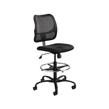 Safco Vue Nylon Mesh Back Fabric Computer/Desk Chair with Footrest, Black (3395BL)