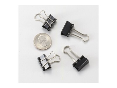 Officemate Binder Clips, Large, Black, 12/Box