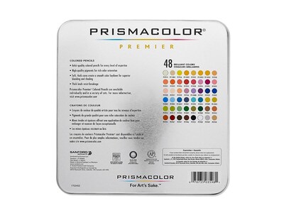 Prismacolor Premier Colored Pencils, Assorted Colors, 48/Box (3598T)
