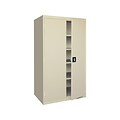 Sandusky Steel 78 Storage Cabinet with 5 Shelves, Putty (SA4R362478-07)