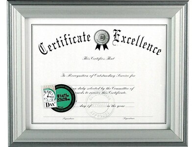 Rosewood/Black Gold Accents 8.5x11 DAX Prestige Document Frame Certificate 
