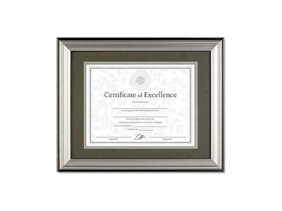 DAX Timeless Wood Certificate Frame, Charcoal (N15783ST)