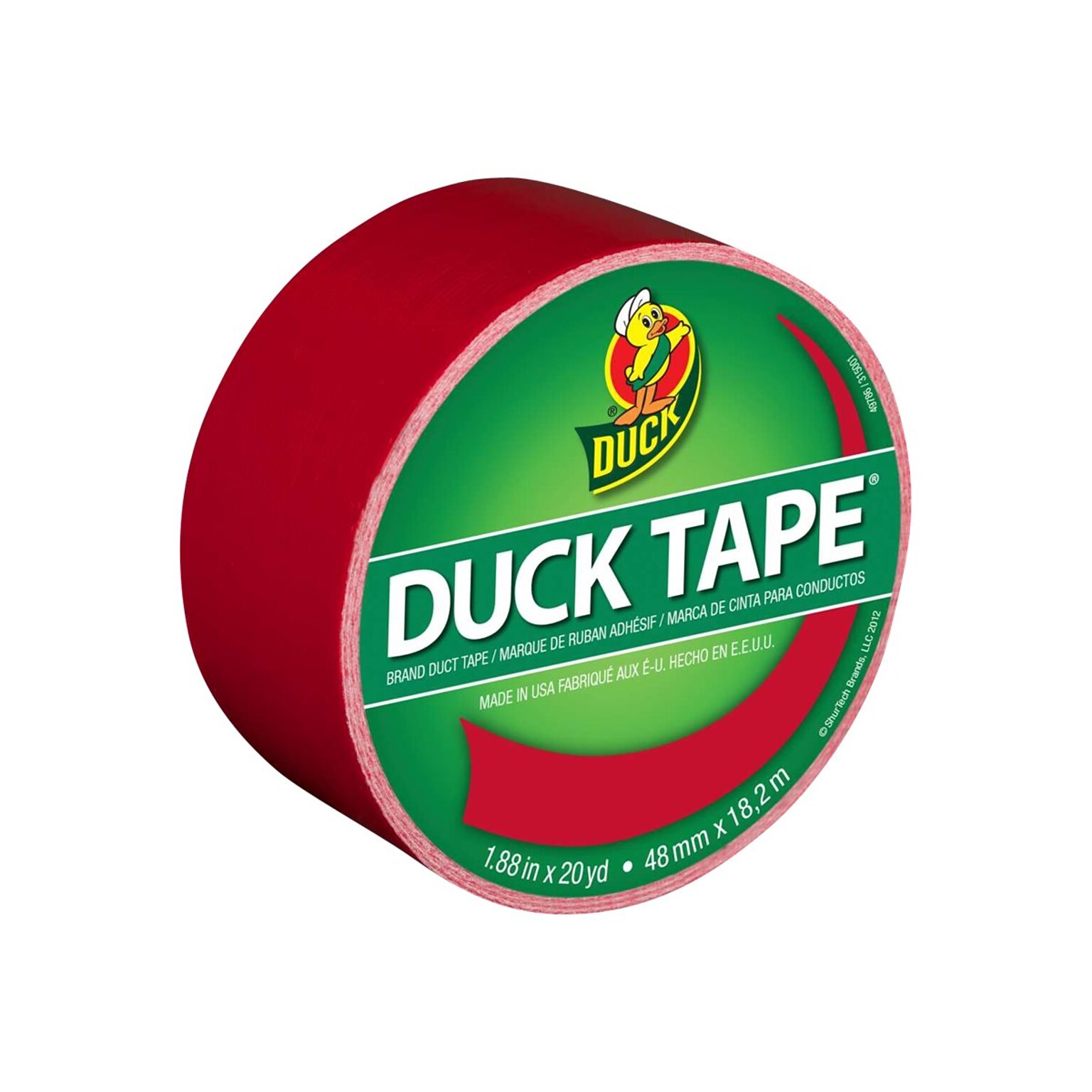 Duck Tape Heavy Duty Duct Tape, 1.88 x 20 Yds., Red (1265014)