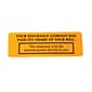 Medical Arts Press® Reminder & Thank You Collection Labels, Insur. Has Paid Its Share, Fl Orange, 1x3", 500 Labels
