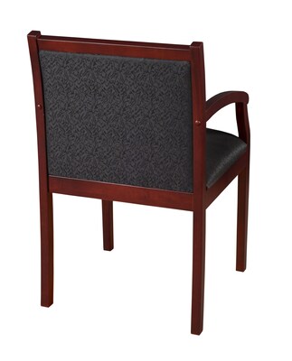 Regency Regent Fabric Guest Chair, Mahogany/Black (9875MHBK)