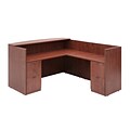 Regency Legacy Box Box File/ File File Pedestal Reception Desk- Cherry