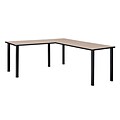 Regency Kee 66 L-Desk with 42 Return, Beige/Black