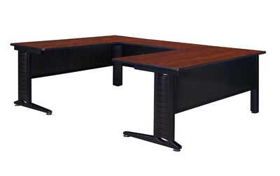 Regency Fusion 66 U-Desk Shell with 48 Bridge, Cherry (MUDS663048CH)