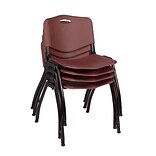 Regency M Stack Chair (4 pack)- Burgundy