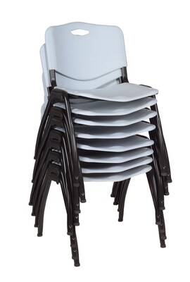 Regency M Stack Chair (8 pack)- Grey (4700GY8PK)