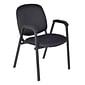 Regency Ace Fabric Stack Chair, Midnight Black 4/Pack (2125BK4PK)