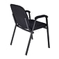 Regency Ace Fabric Stack Chair, Midnight Black 4/Pack (2125BK4PK)