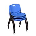 Regency M Stack Chair (4 pack)- Blue (4700BE4PK)