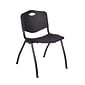 Regency 'M' Plastic Stack Chair, Black (4700BK)