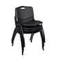 Regency 'M' Plastic Stack Chair, Black (4700BK)