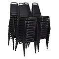 Regency Vinyl Restaurant Stack Chair, Black, 40/Pack (8029BK40PK)