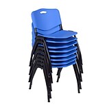 Regency M Stack Chair (8 pack)- Blue (4700BE8PK)