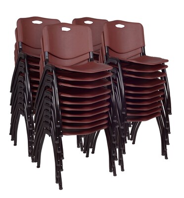 Regency M Stack Chair (40 pack)- Burgundy