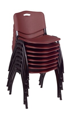 Regency M Stack Chair (8 pack)- Burgundy