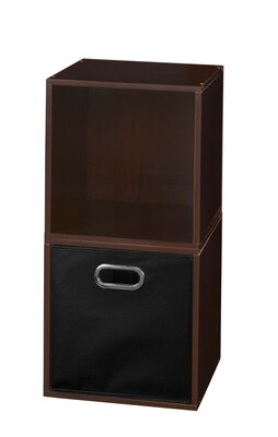 Niche Cubo 26 x 13Storage Set, 2 Cubes and 1 Canvas Bin, Truffle/Black (PC2PKTF1TOTEBK)