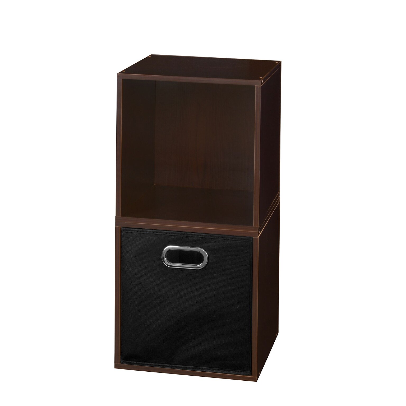 Niche Cubo 26 x 13Storage Set, 2 Cubes and 1 Canvas Bin, Truffle/Black (PC2PKTF1TOTEBK)
