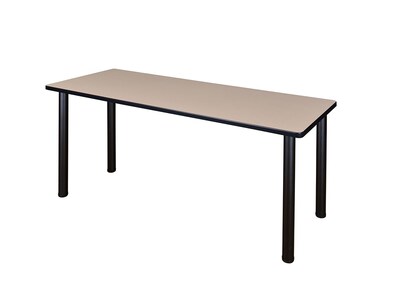 Regency Kee Training Table, 24D x 72W, Beige/Black (MT7224BEBPBK)