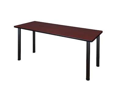 Regency Kee 72 x 24 Training Table- Mahogany/ Black