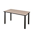 Regency Kee 48 x 24 Training Table- Beige/ Black