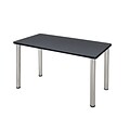 Regency Kee 48 x 24 Training Table- Grey/ Chrome