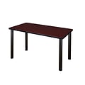 Regency Kee Training Table, 24D x 48W, Mahogany/Black (MT4824MHBPBK)