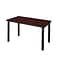 Regency Kee Training Table, 24D x 48W, Mahogany/Black (MT4824MHBPBK)