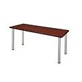 Regency Kee 66 x 24 Training Table- Cherry/ Chrome