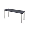 Regency Kee 66 x 24 Training Table- Grey/ Chrome