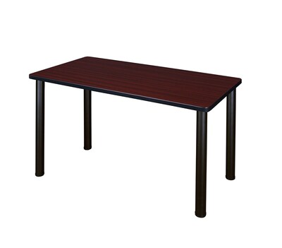 Regency Kee Training Table, 24D x 42W, Mahogany/Black (MT4224MHBPBK)