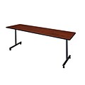 Regency Kobe 84 x 24 Mobile Training Table- Cherry