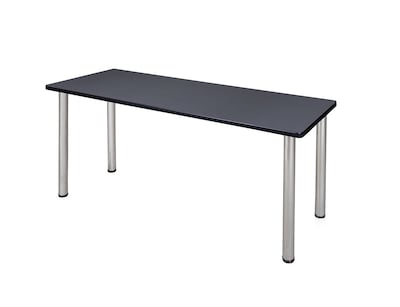 Regency Kee Training Table, 24D x 60W, Gray/Chrome (MT6024GYBPCM)